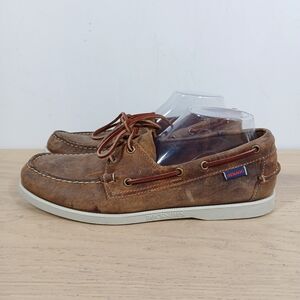 Sebago Docksides Brown Leather Boat Shoes 1551